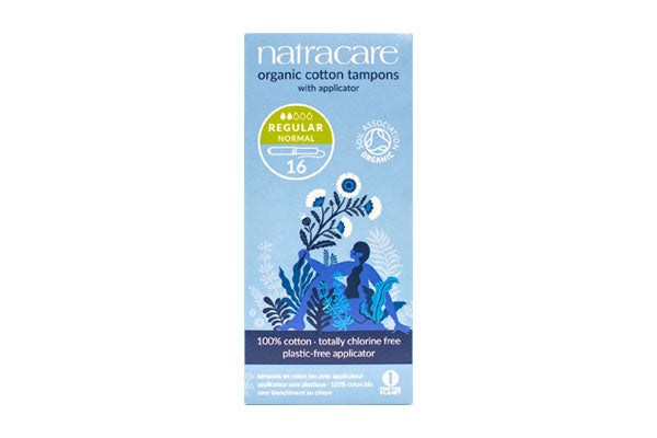 Natracare Regular Organic Cotton Tampons with Applicator