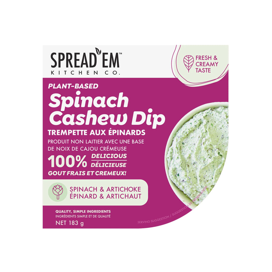 Spread Em' Cashew Spinach & Artichoke Dip